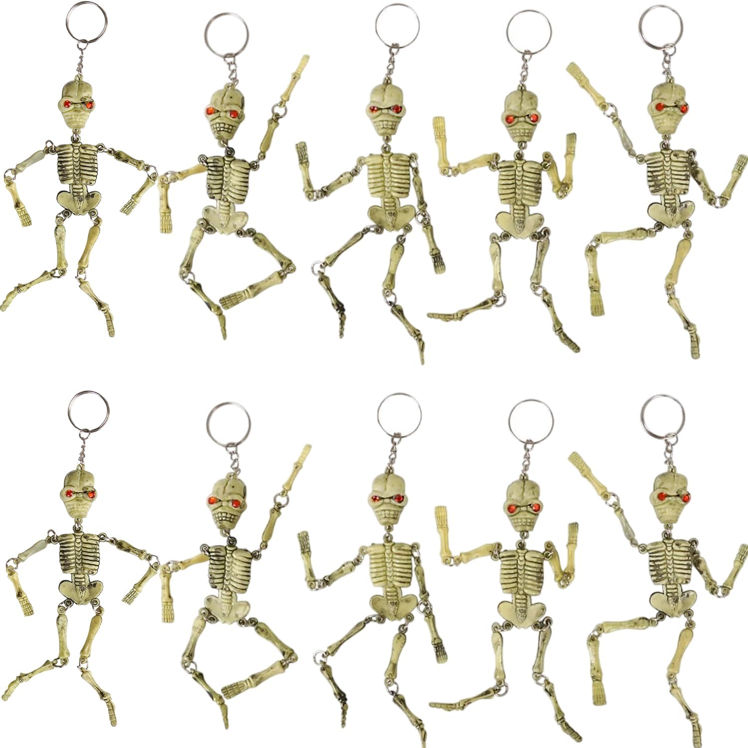 Rhode Island Novelty Skeleton Keychain
