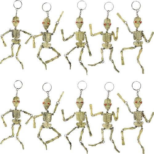 Rhode Island Novelty Skeleton Keychains - Pack of 12
