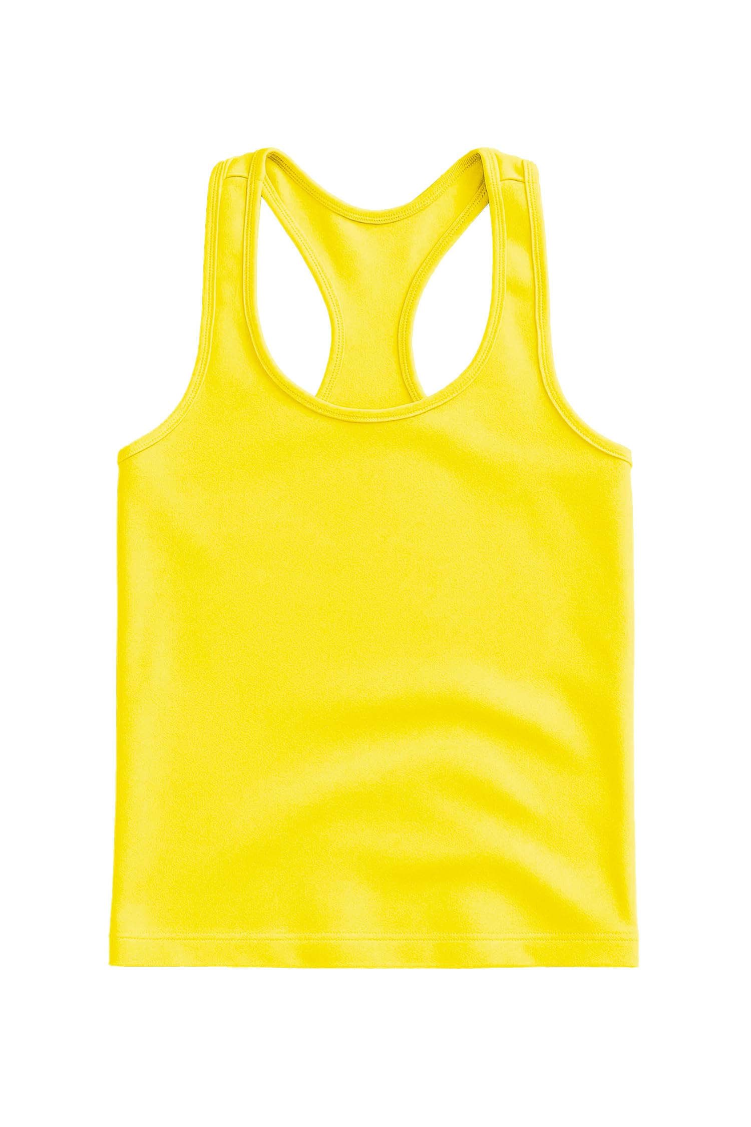 Kurve Premium Girls Seamless Supersoft Wide Strap Comfortable Racerback Tank (Made with Love in The USA)