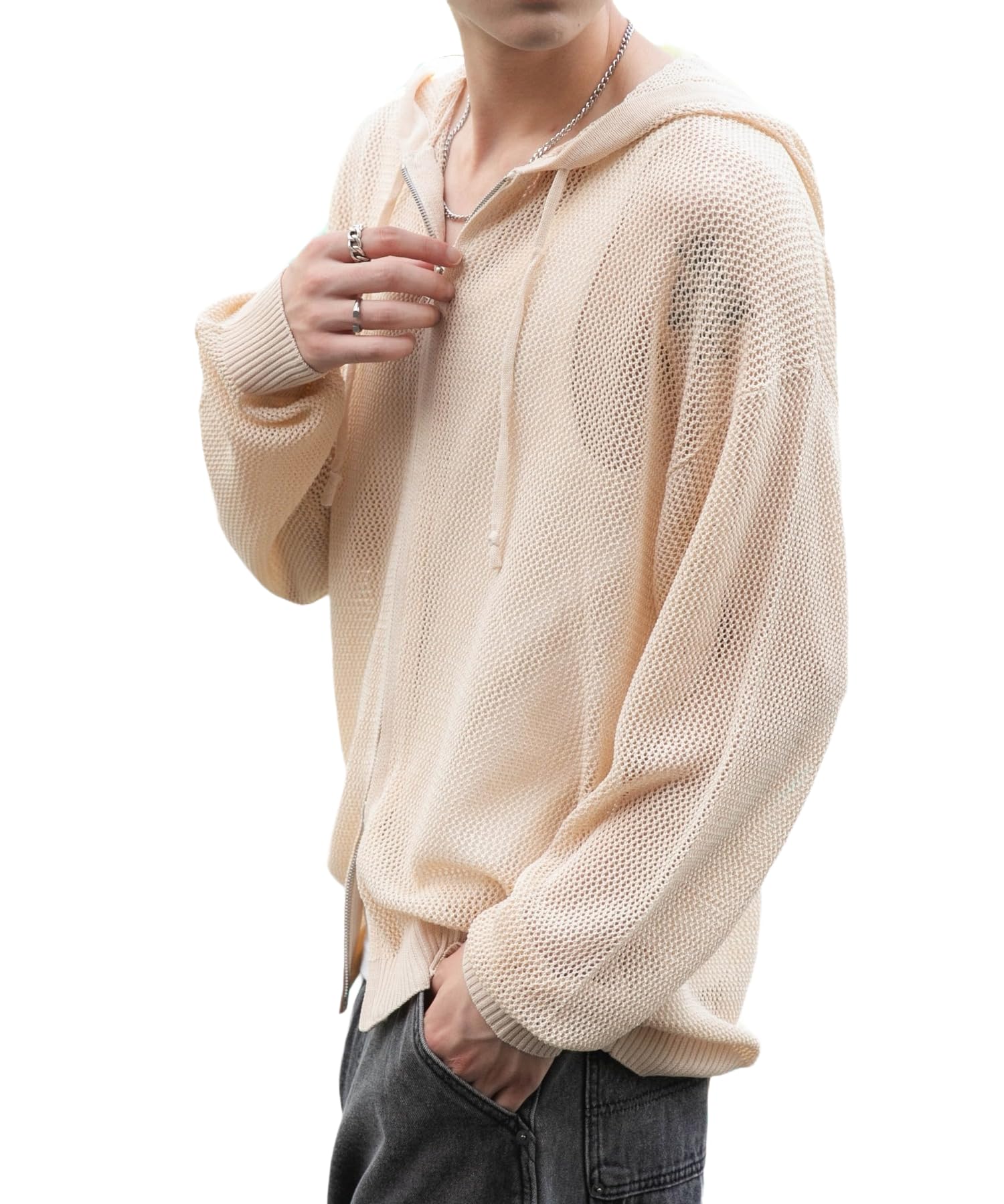 ヴァクトーヴォヤージュ　ザメッシュビッグパーカー Vaqutaux メッシュビッグパーカー voyage ヴァクトー ヴォヤージュ