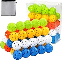 Vista 10 de Pelotas de golf de plástico para práctica de vuelo limitado, pelota de entrenamiento de golf hueca para práctica de swing, pelotas de golf