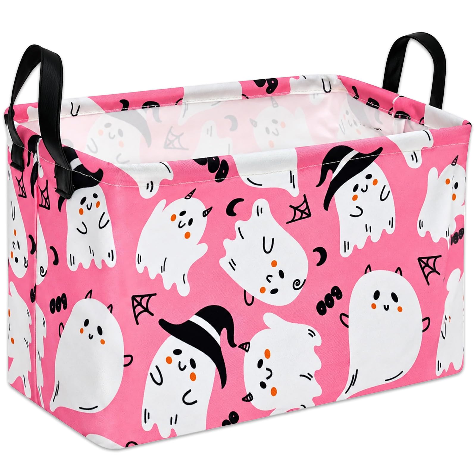 Halloween Boo Basket Ghost Collapsible Halloween Storage Basket 28x30x45 cm