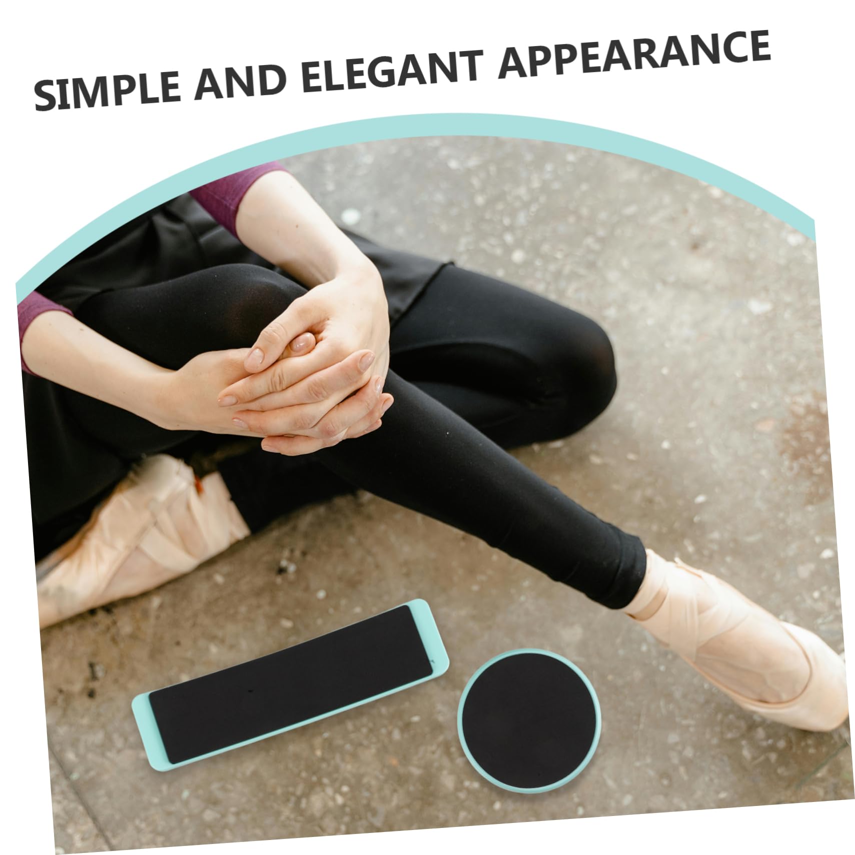 Planche Tournante de Danse ABS EVA Ronde Carrée 2pcs pour Débutants Équilibre Technique