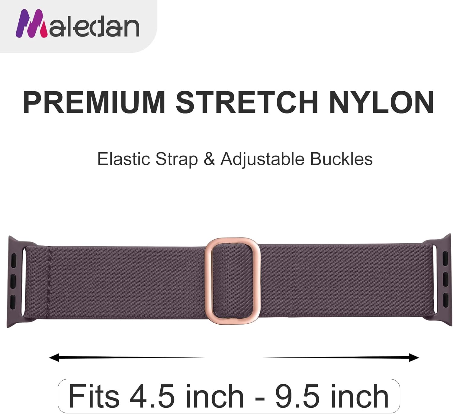 Maledan 10 Pack Stretchy Solo Loop Compatible with Apple Watch Band 40mm 38mm 41mm 42mm 44mm 45mm 46mm 49mm Women Men,Soft Nylon Elastic Braided Strap for iWatch Series 11 10 9 8 7 6 5 4 3 2 1 SE Ultra