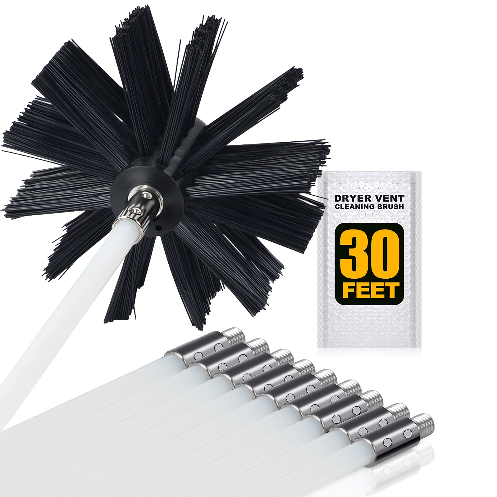 Buy Geniusidea Dryer Vent Cleaner kit 30Feet lint Brush Dryer lint