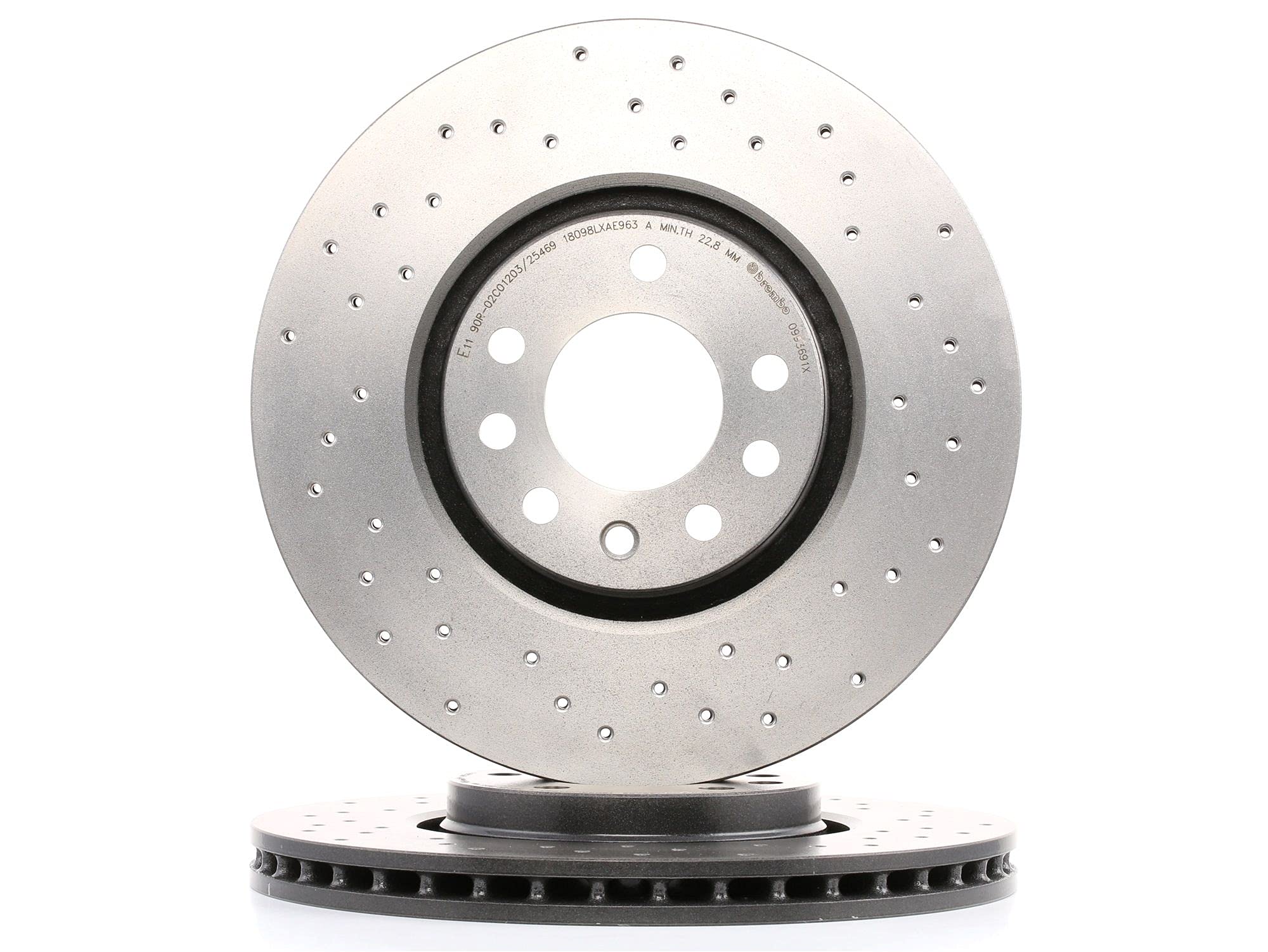 BREMBO 09.9369.1X, 2 szt Tarcze Hamulcowe przód 308mm