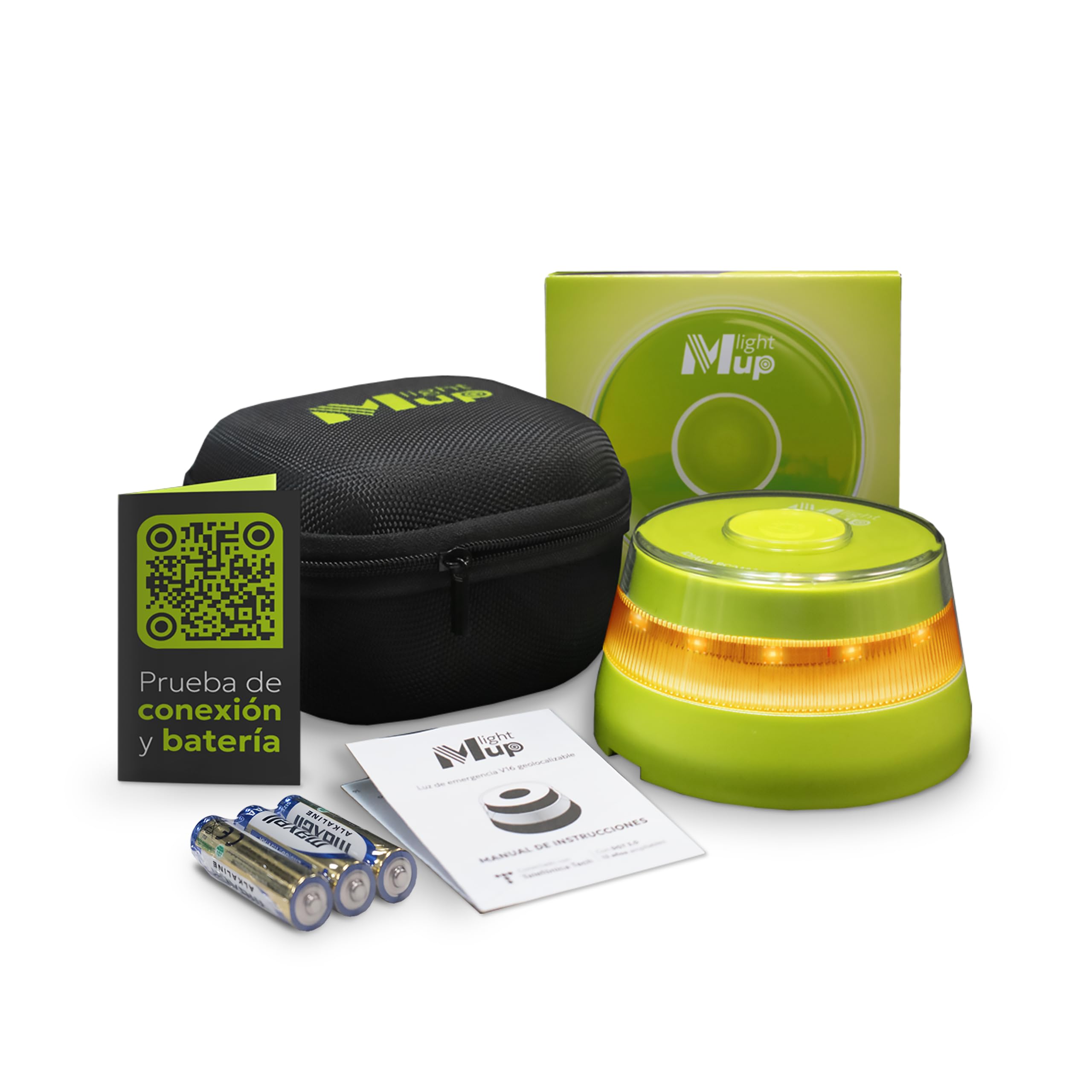 LITE Beacon V16 approved DGT 3.0-Geolocation IoT-Emergency light connected-Car flash signalling-Mandatory in 2026-Data Telefónica Tech until 2038