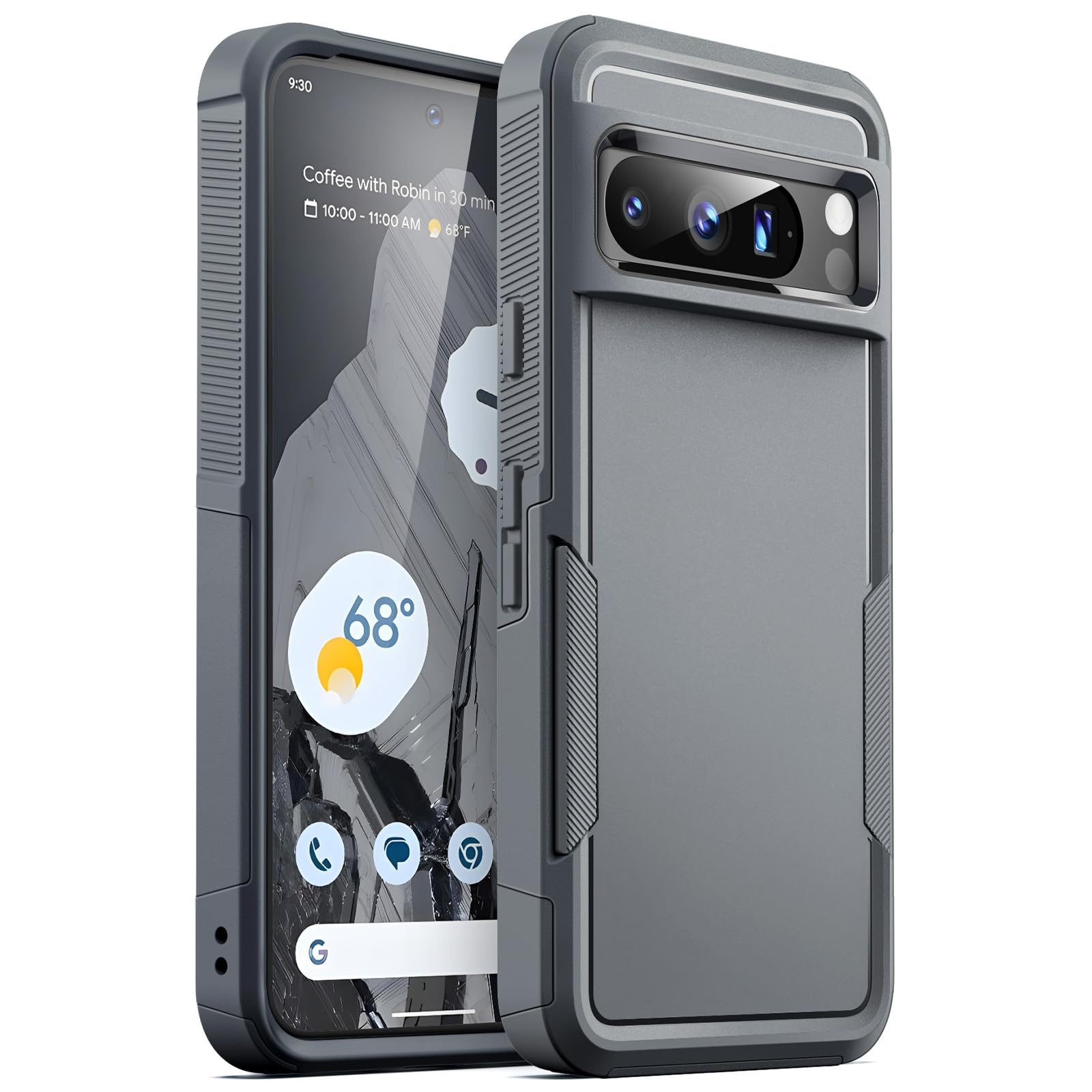 JETech Case for Google Pixel 8 Pro 6.7-Inch 2023, Heavy Duty Dual-Layer Protection, Rugged Tough Shockproof Phone Cover with Matte Design (Hazel)