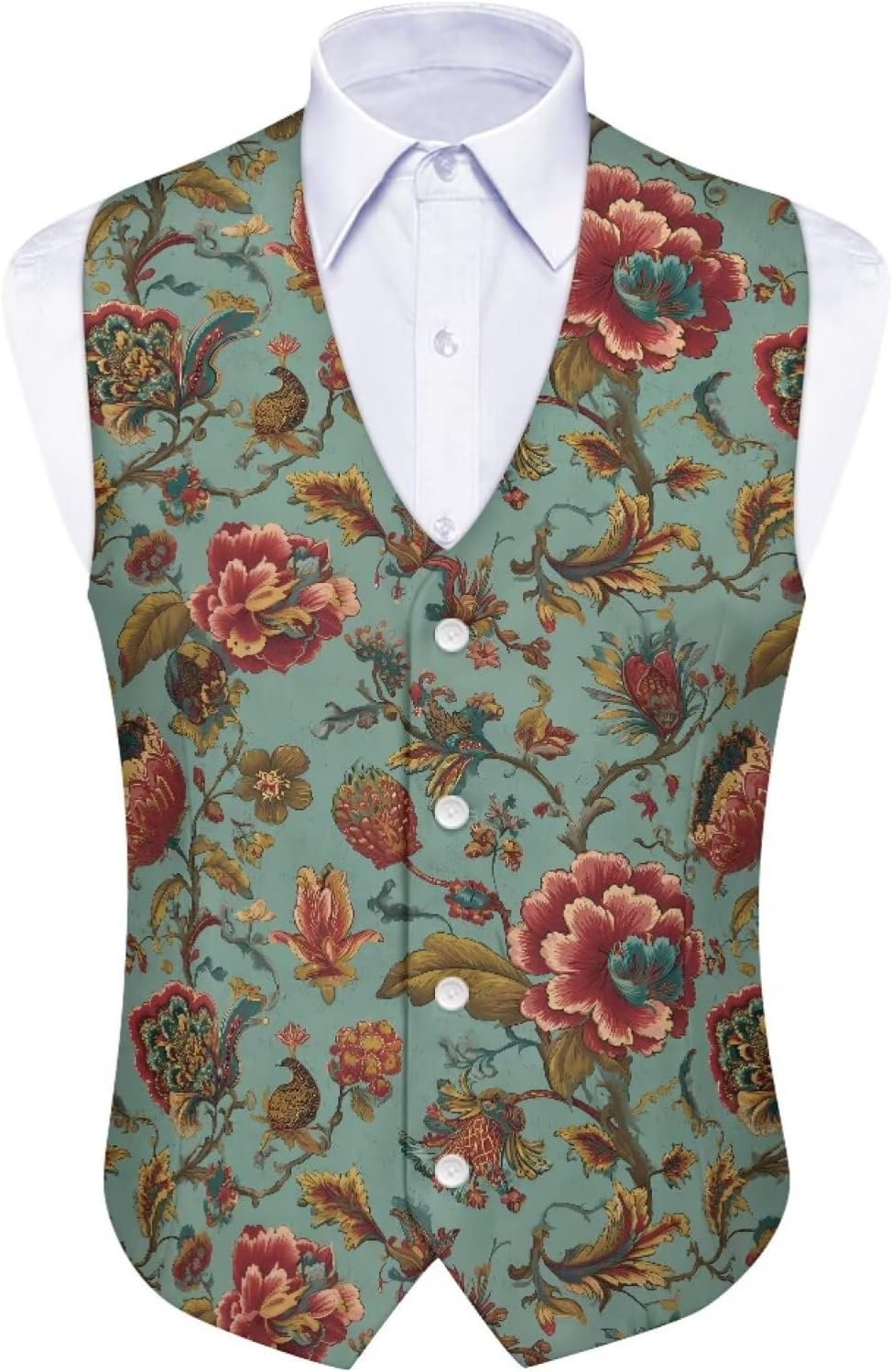 TOADDITDO Men's Waistcoat Suit Vest Slim Fit Causal Formal Business Vest Jackets Lightweight Wedding Party Tuxedo Wear
