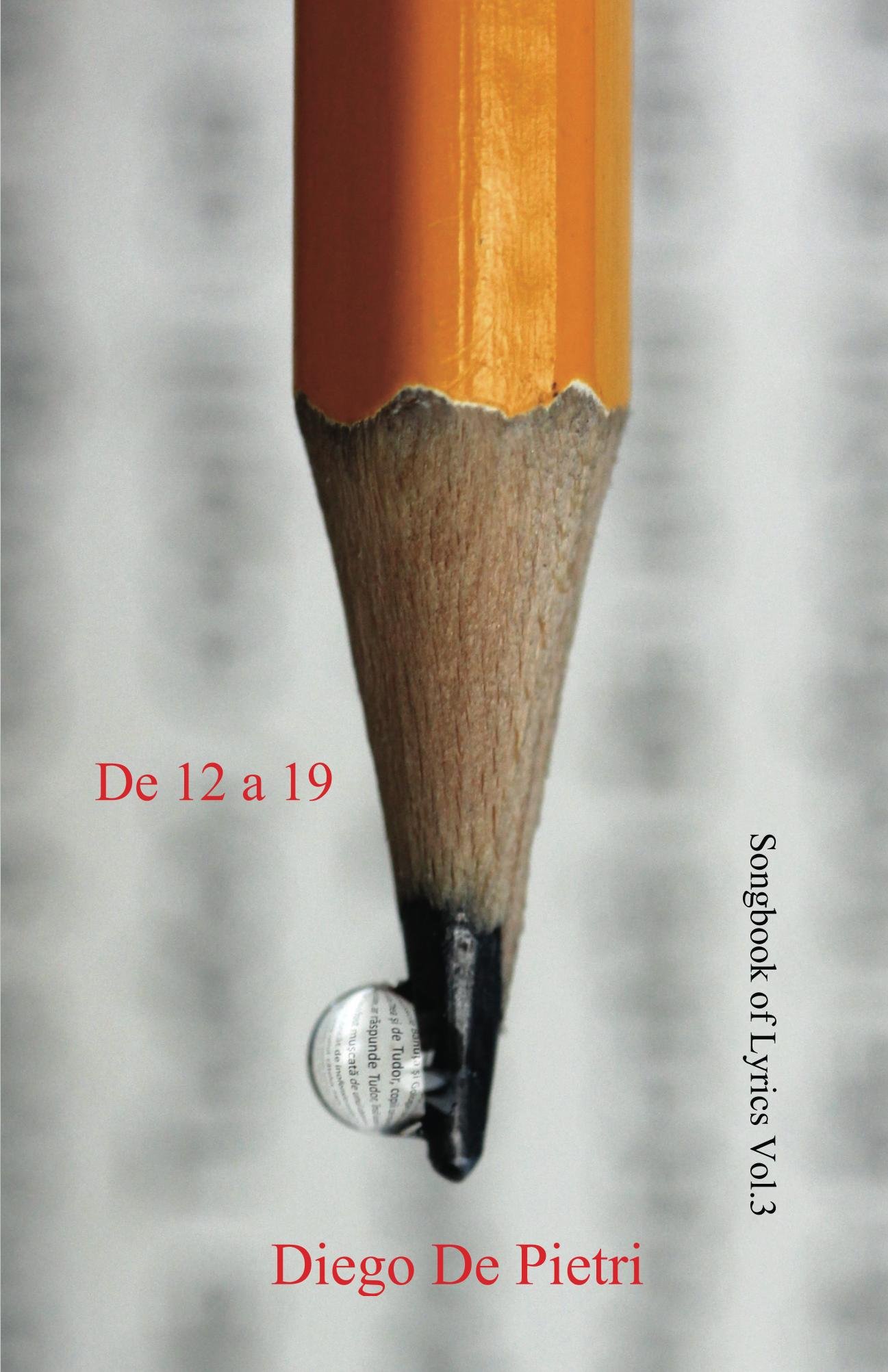 De 12 a 19 Songbook of Lyrics nº 3, recueil de textes poétiques espagnols