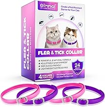 Flea Collar for Cats (Pack of 4) - Flea and Tick Prevention for Cats - Flea Collar - Flea Treatment - 24 Months Protection