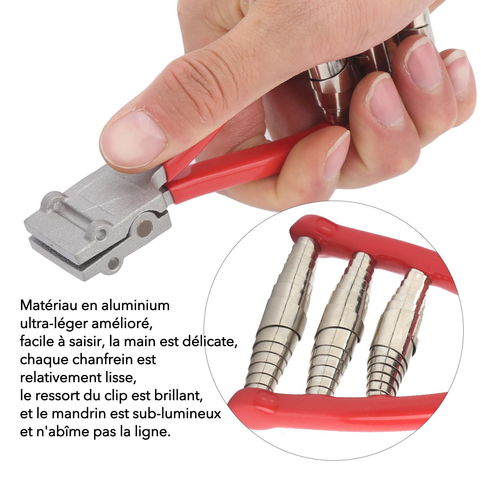 Pince Cordage Tennis - Machines et Outils de Cordage de Badminton - Pince de Démarrage de Raquette à 3 Ressorts pour Badminton et Tennis