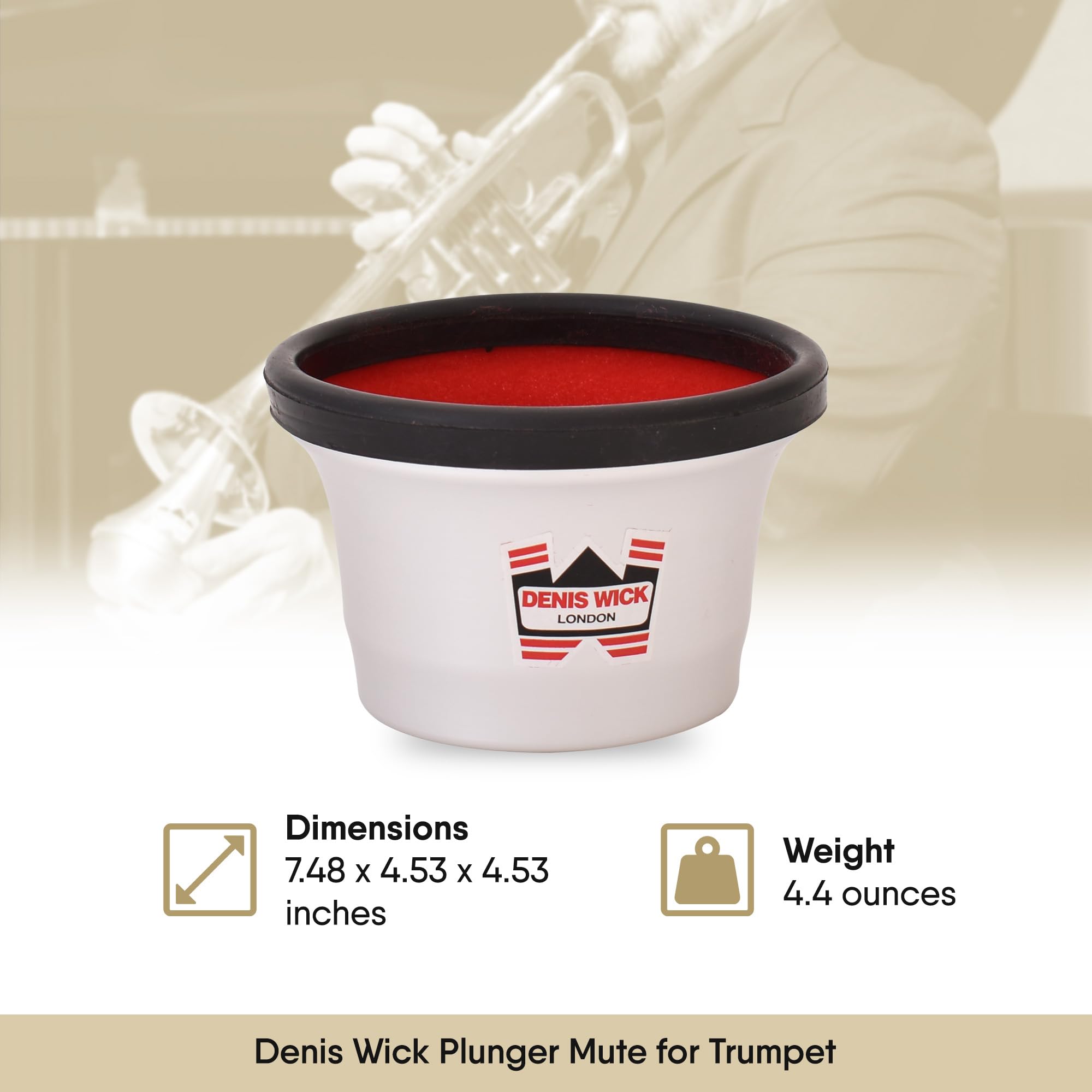 Amazon.co.jp: Denis Wick トランペット用 プランジャーミュート