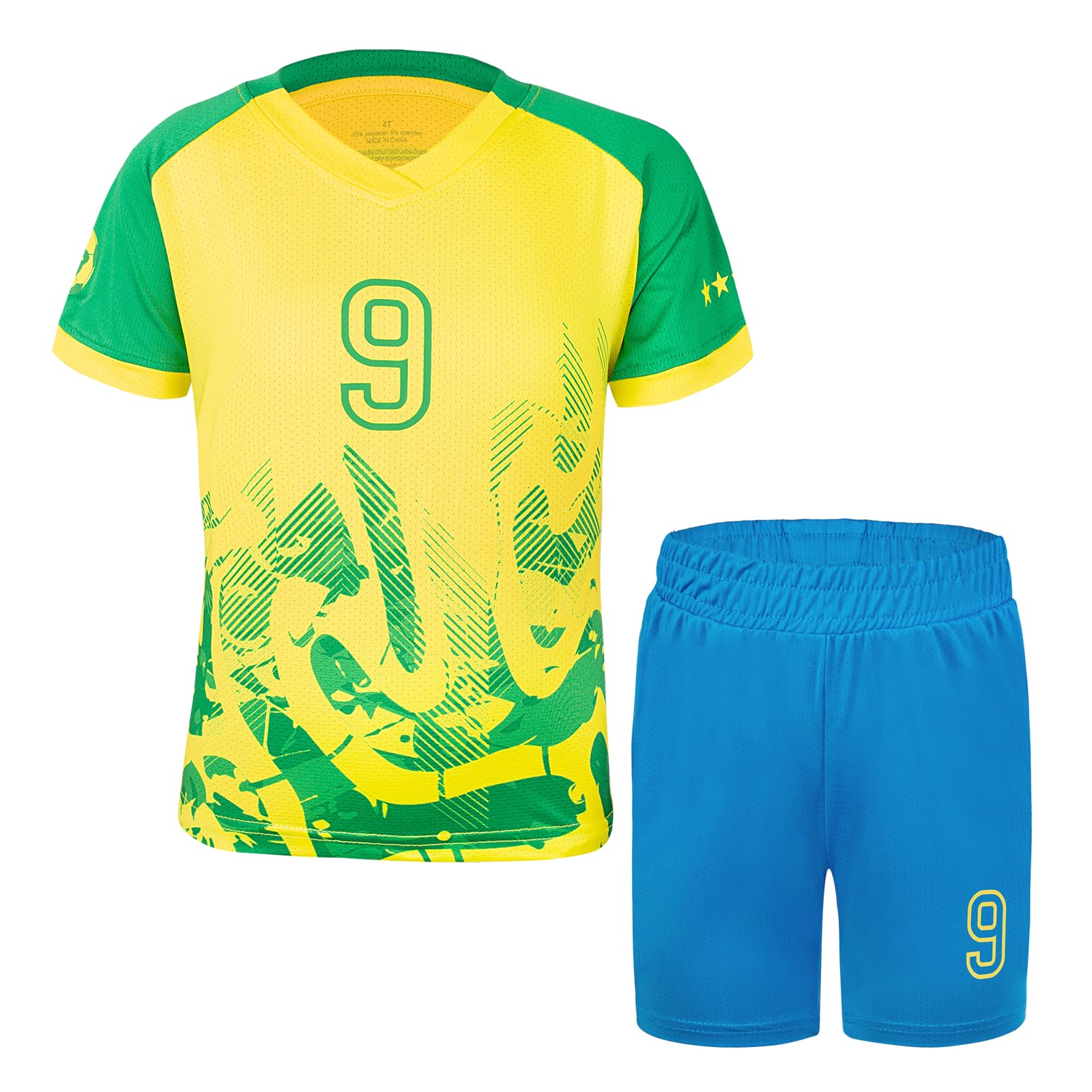 Kids Soccer Jerseys for Boys &amp; Girls Age 2-14 Years Training &amp; Activities