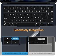 Vista 5 de CaseBuy Juego de Protectores de Piel para Reposamanos, Protección Invisible contra Arañazos y Desgaste, Accesorios para MacBook Air de 13.6 pulgadas