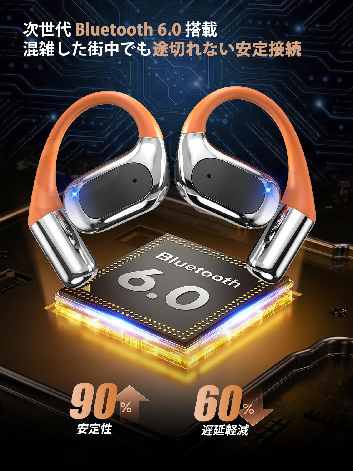 Amazon.co.jp: ワイヤレスイヤホン Bluetooth イヤホン イヤーカフ