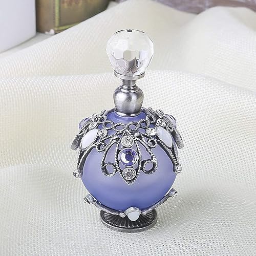 Miniatura 6 de Paquete de botellas de perfume de vidrio vintage y de flores