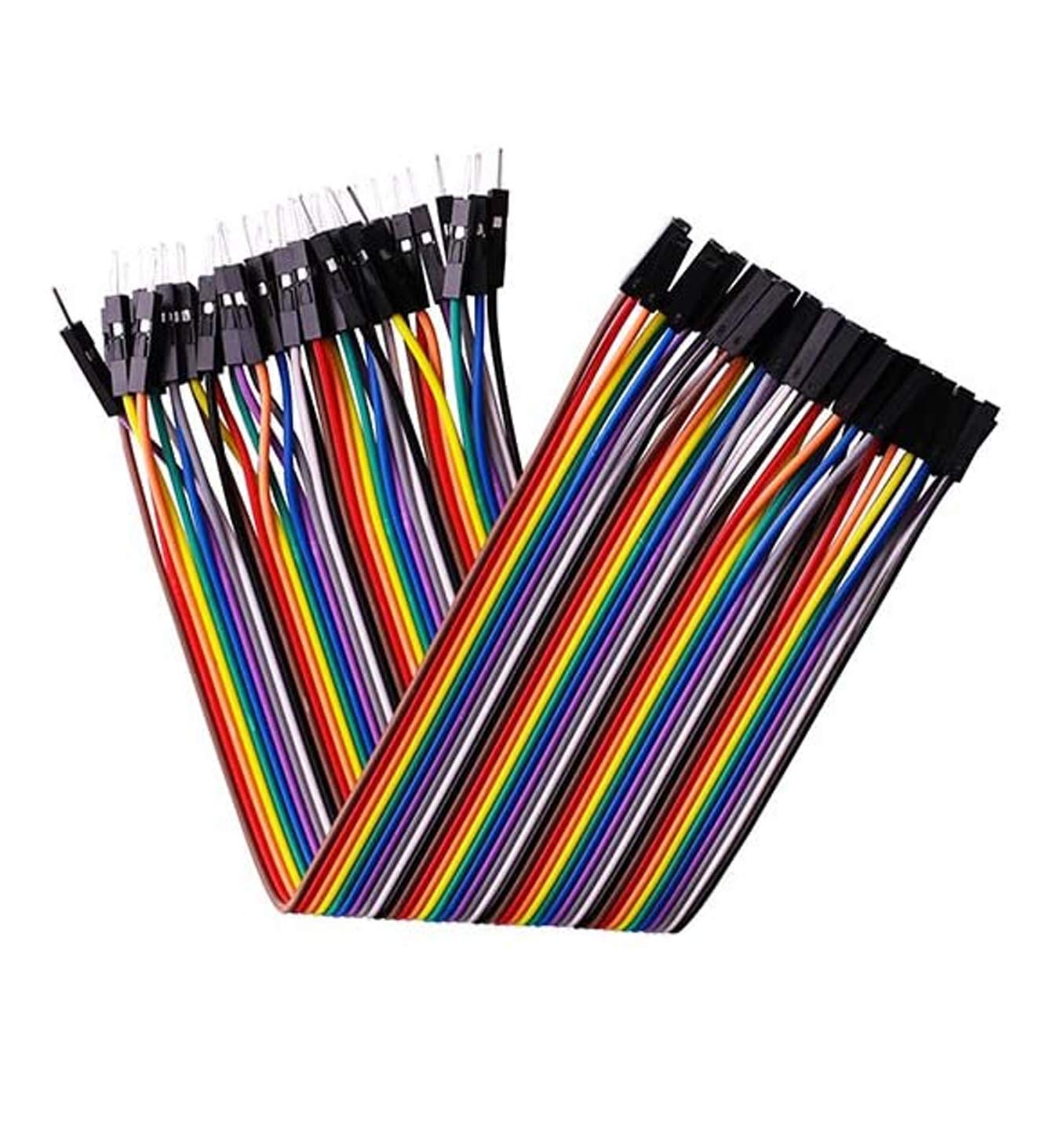 Image secondaire de Connecteurs Dupont Mâle à Femelle - 40 Fils Multicolores