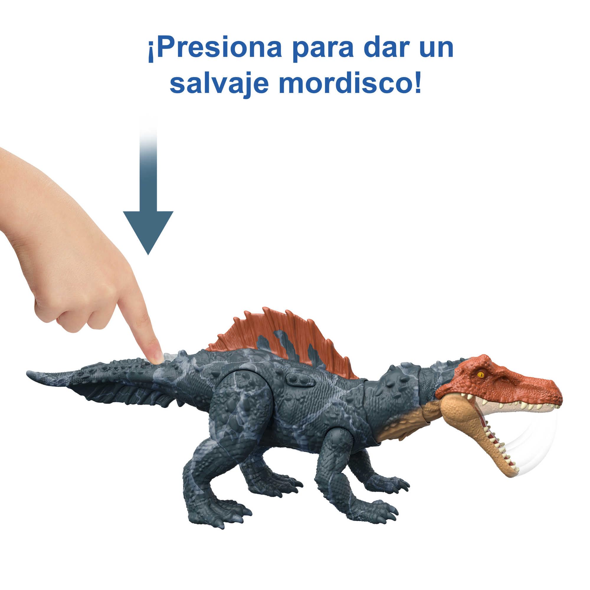 Mattel Jurassic World Dominion Massive Action Siamosaurus Dinosaurio figura de acción, juguete +4 años (HDX51)