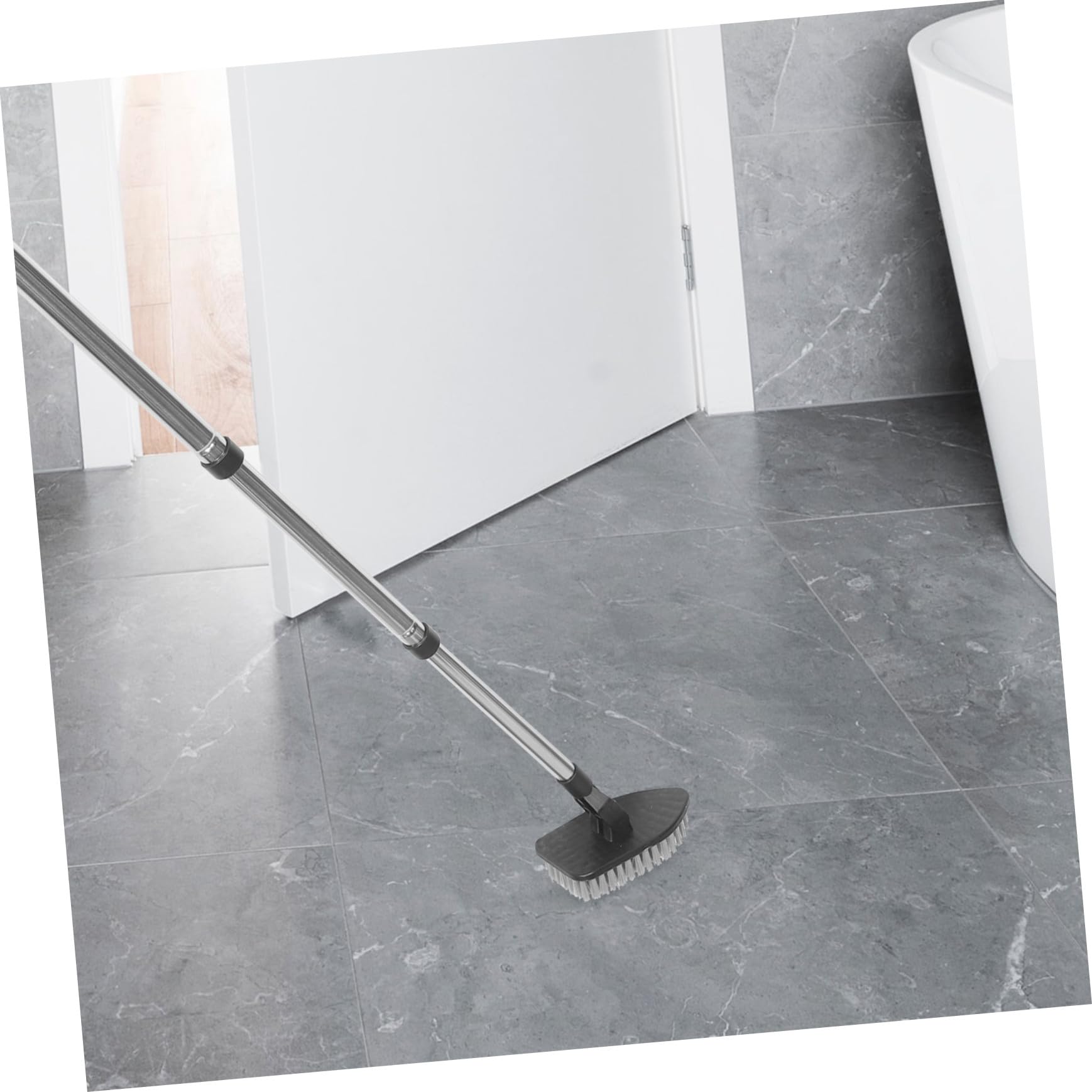 Cepillo de Limpieza Multiusos para Fregar Suelos de Baño con Mango Extensible para Suelos de Ducha y Juntas Cepillo Fregador de Baño