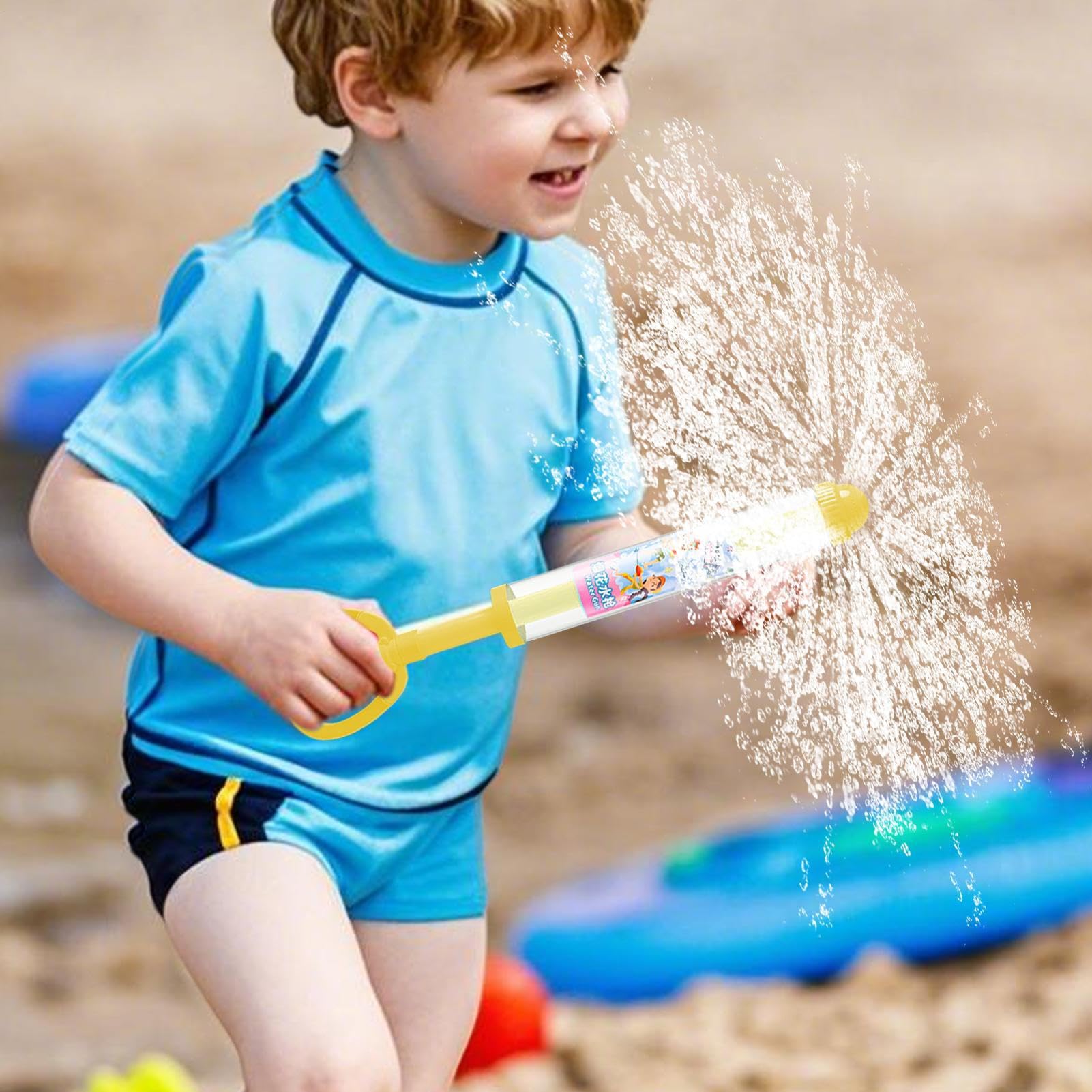 Fontaine d'eau, Jeu de Piscine avec Pistolet à Eau Amovible, Accessoire Sécurisé pour Fêtes Aquatiques