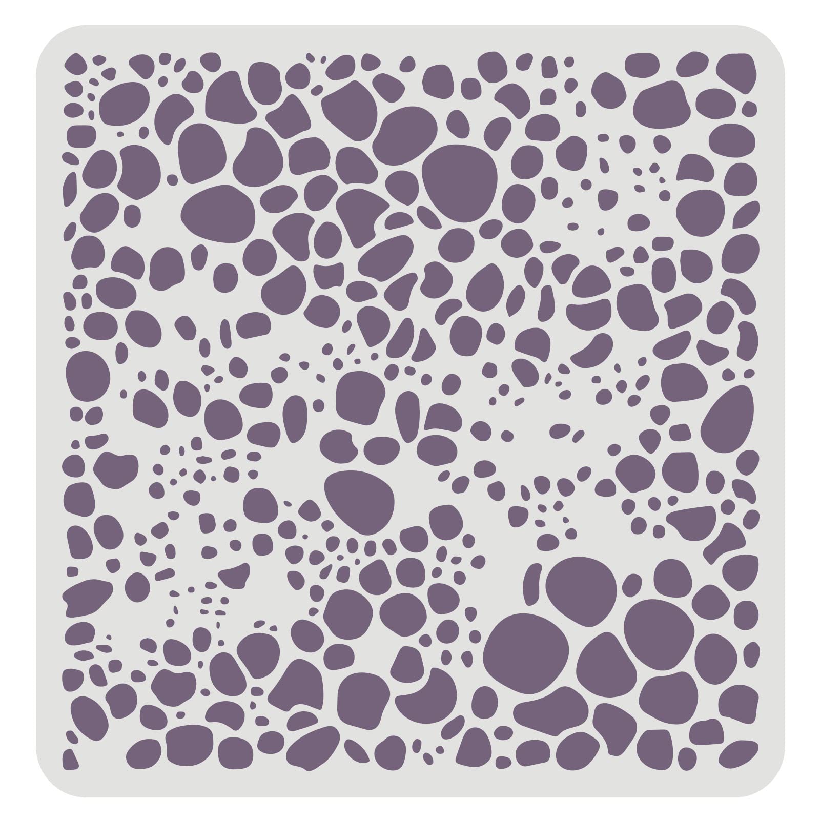FINGERINSPIRECell Theory Stencil - 11.8x11.8in Reusable Cell Pattern Drawing Stencil with Polka Dots & Round Dots for Painting on Wood, Canvas, Paper, Floor, Wall