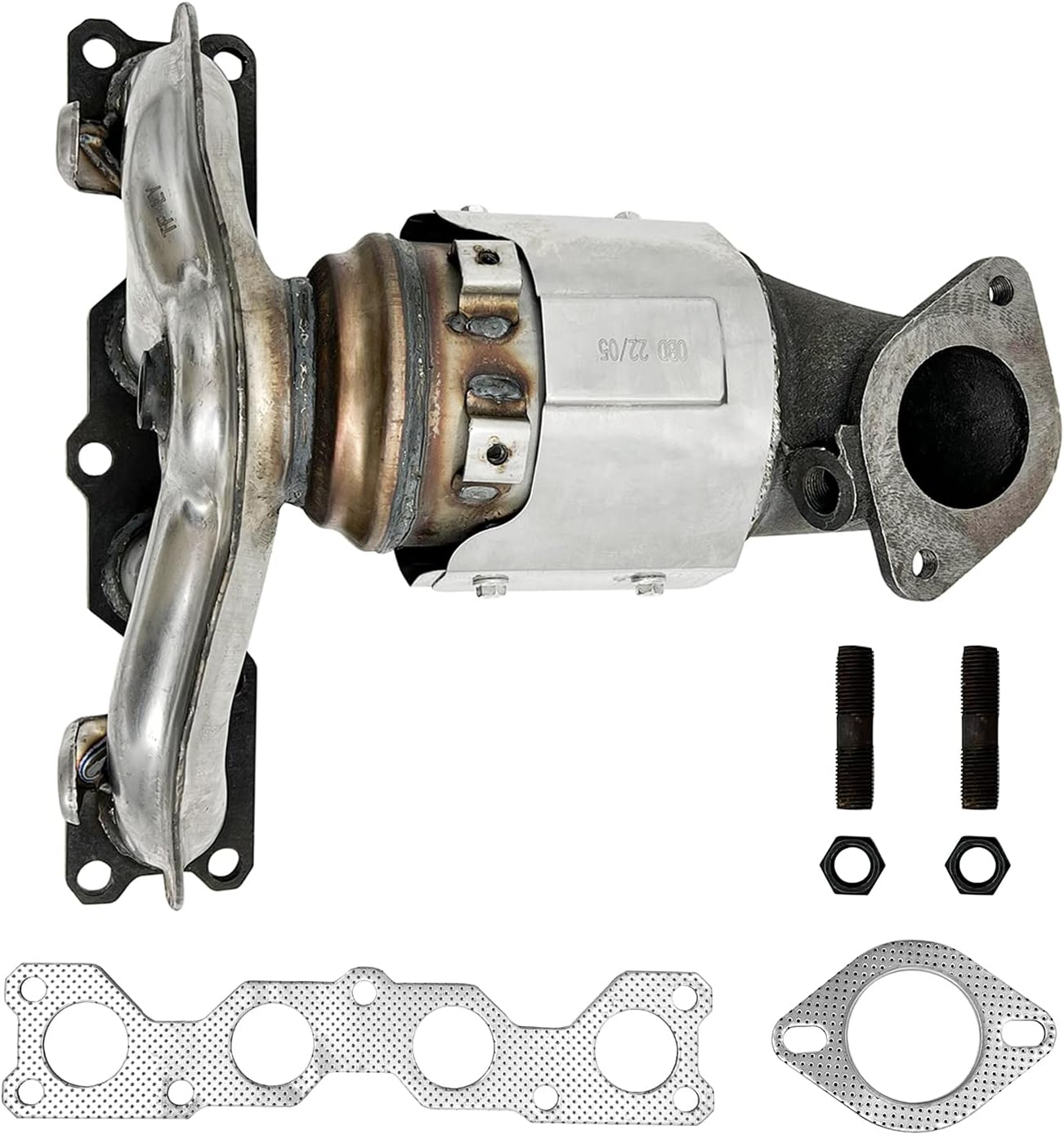 AutoShack Exhaust Manifold Catalytic Converter Direct Fit