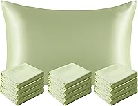 Vista 39 de NTBAY - Fundas de almohada de satén para cabello y piel, fundas de almohada sedosas de lujo con cierre de sobre.