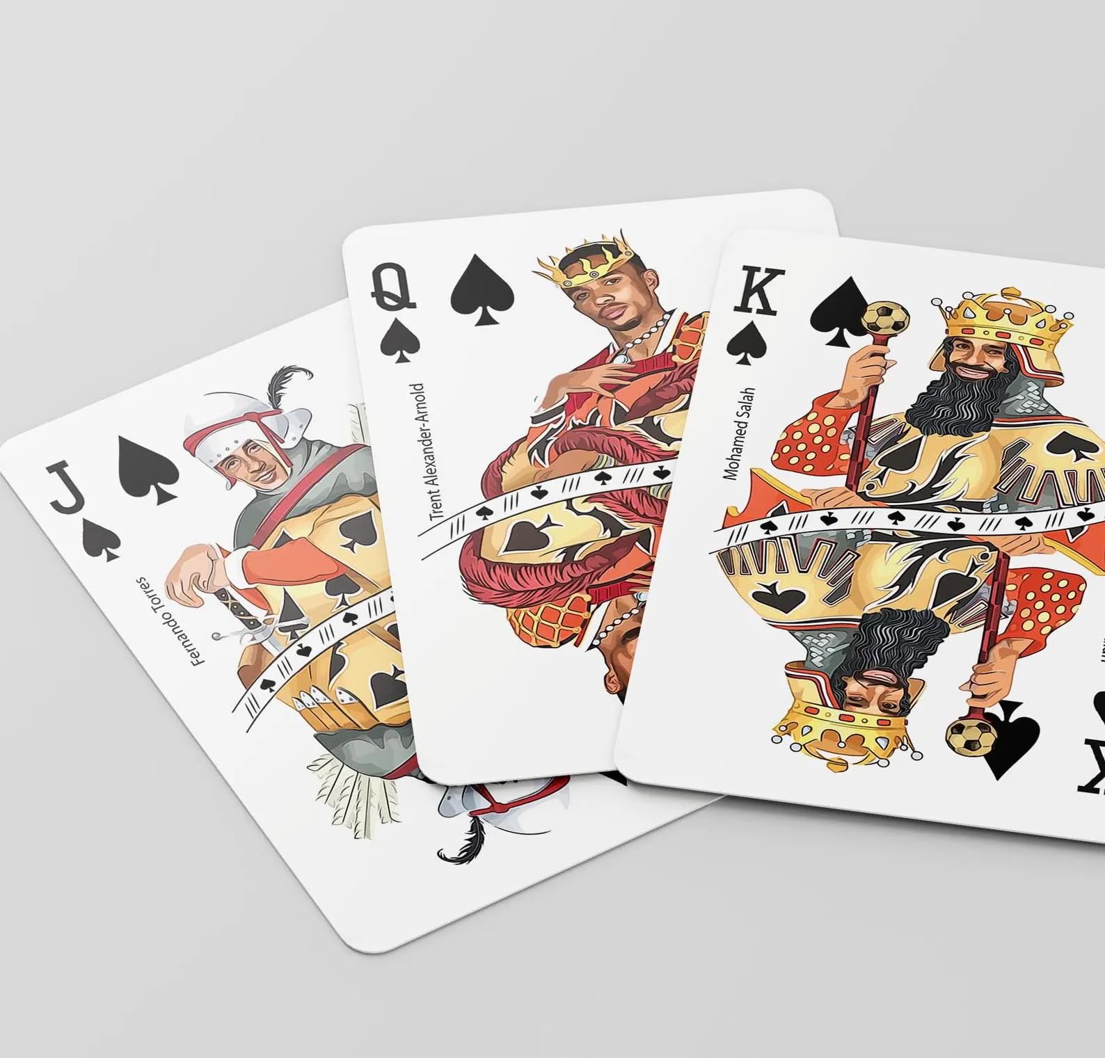 Fanorama art Playing Cards - Liverpool Illustrated cards, Red and White, 74mm x 102mm - Image 2
