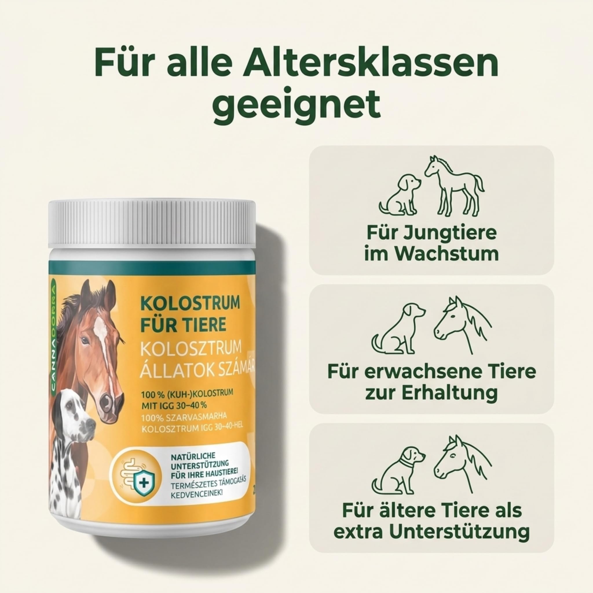 Colostro per animali, 200 g, polvere di colostro bovino, mangime complementare per cani, gatti, cavalli, animali da fattoria, fonte naturale di nutrienti per tutte le età