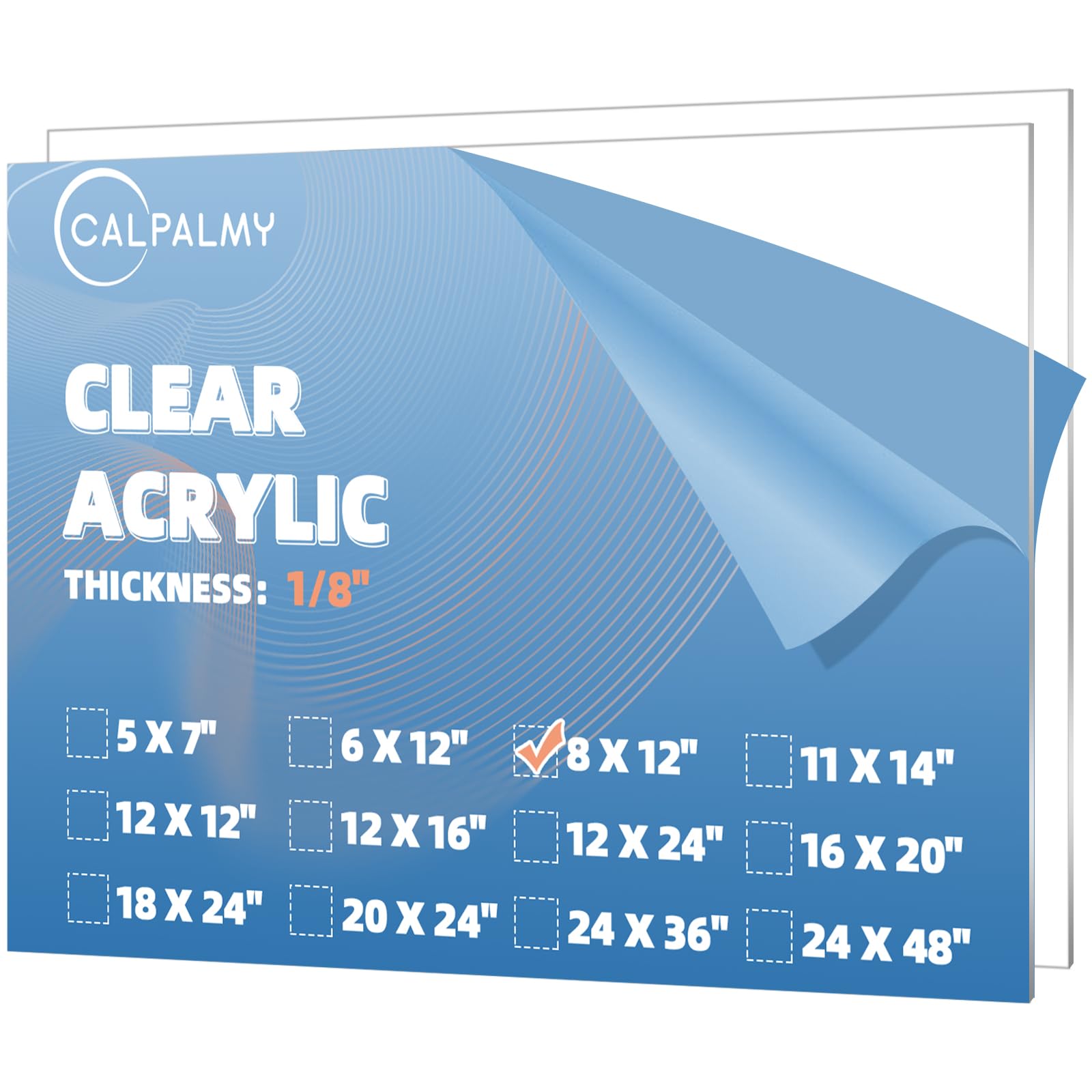 Clear Acrylic Sheets - 12" x 16" Pack of 2 -19 Clear Acrylic Sheets - 12" x 16" Pack of 2 -19