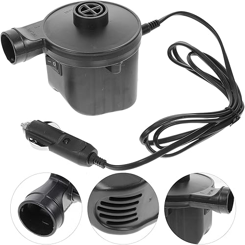 Miniatura 8 de Bomba de colchón de aire eléctrica portátil inflador deflator para acampar al aire libre Enchufe de EE. UU. Pequeño compresor de aire eléctrico para
