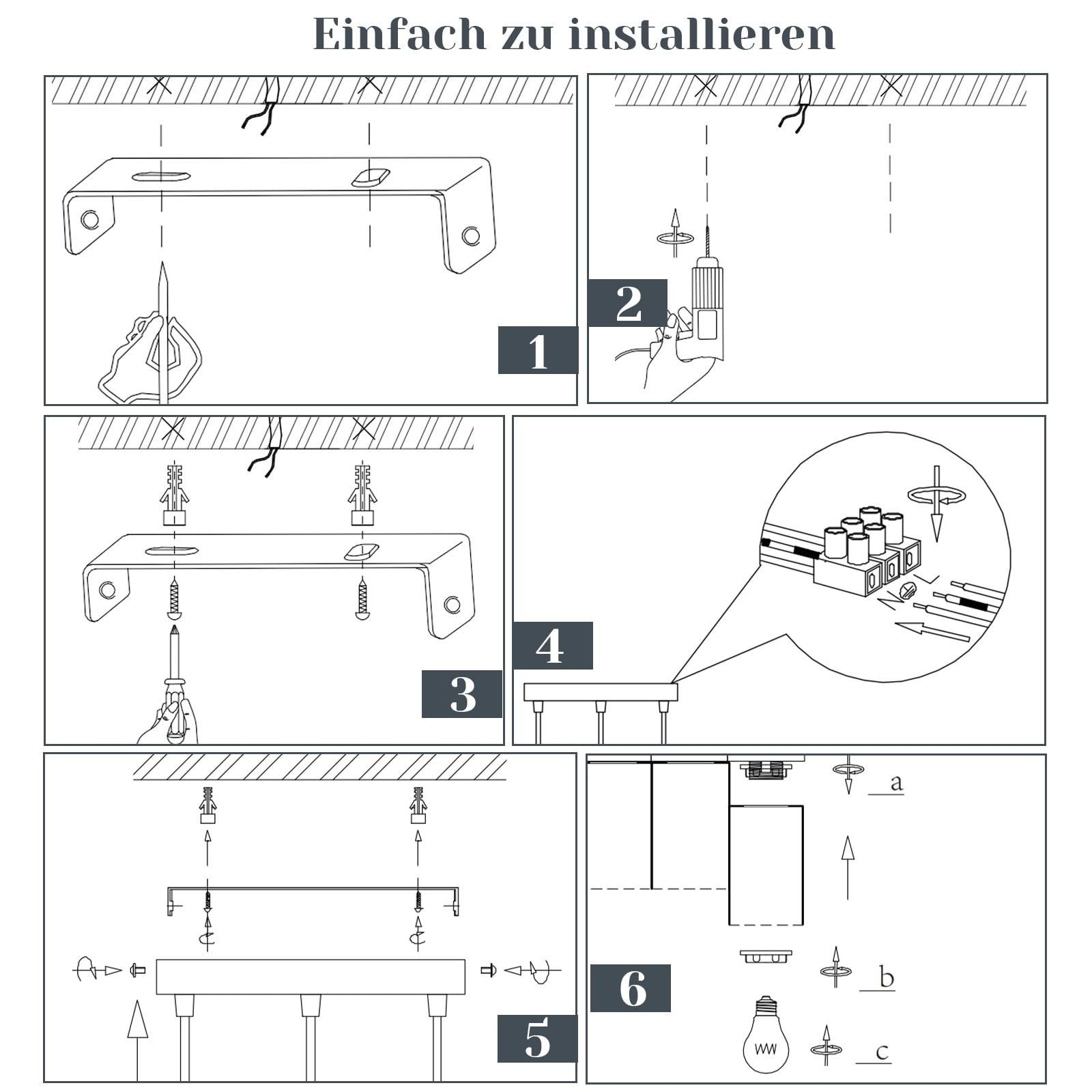 Pendelleuchte Esstisch Hängeleuchte Schwarz - Hängelampe 3 Flammig Glas Rund LED Esstischlampen E27 Vintage Lampenschirm Leuchte für Esszimmer Schlafzimmer Treppe