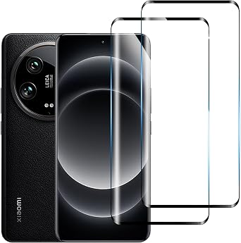 [2-Pack] Screen Protector for Xiaomi 14 Ultra, HD Clear Tempered Glass Film, Full Coverage, Case Friendly, Anti-Scratch, Fingerprint Sensor Compatible