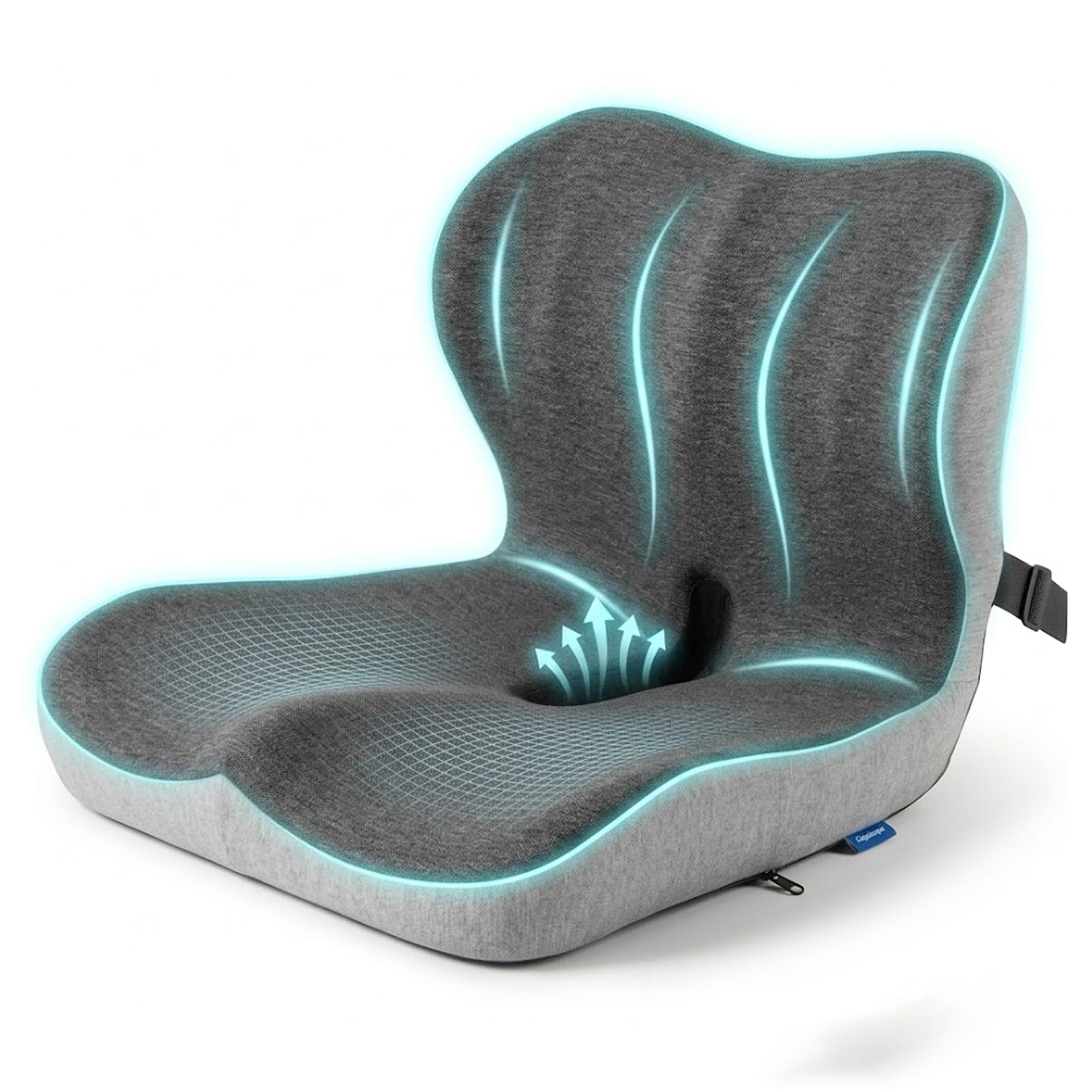 Photo 1 of Cupocupa Memory Foam Seat Cushion for Car, Truck, Office Chair