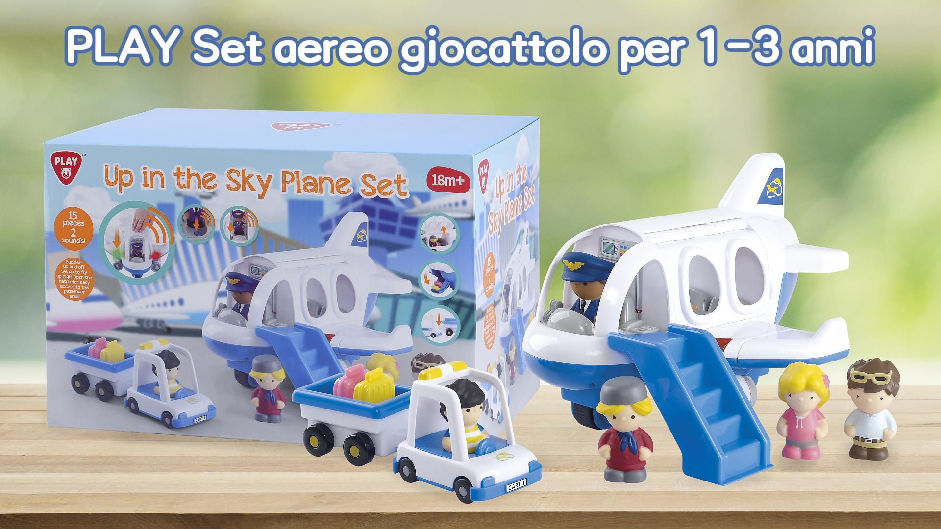 Set Aeroporto 3 In 1 Con Luci LED | 717 Pezzi Per Costruire Aereo, Terminal E Rimorchio | Giocattolo STEM Per Bambini 6-12 Anni