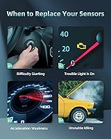 Vista 5 de SCITOO Sensor de presión absoluta del colector AS199, 4 piezas, apto para 2006-2012 para Ford Escape 2003-2008 para Ford Focus