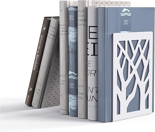 BookEnds - Soporte decorativo de metal resistente para libros
