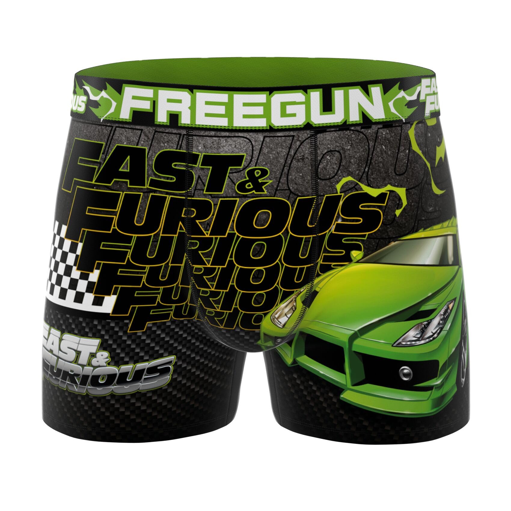 Freegun Boxer Enfant Fast and Furious, Caleçon Garçon, Confortable & Ultra-Doux (Lot de 3)
