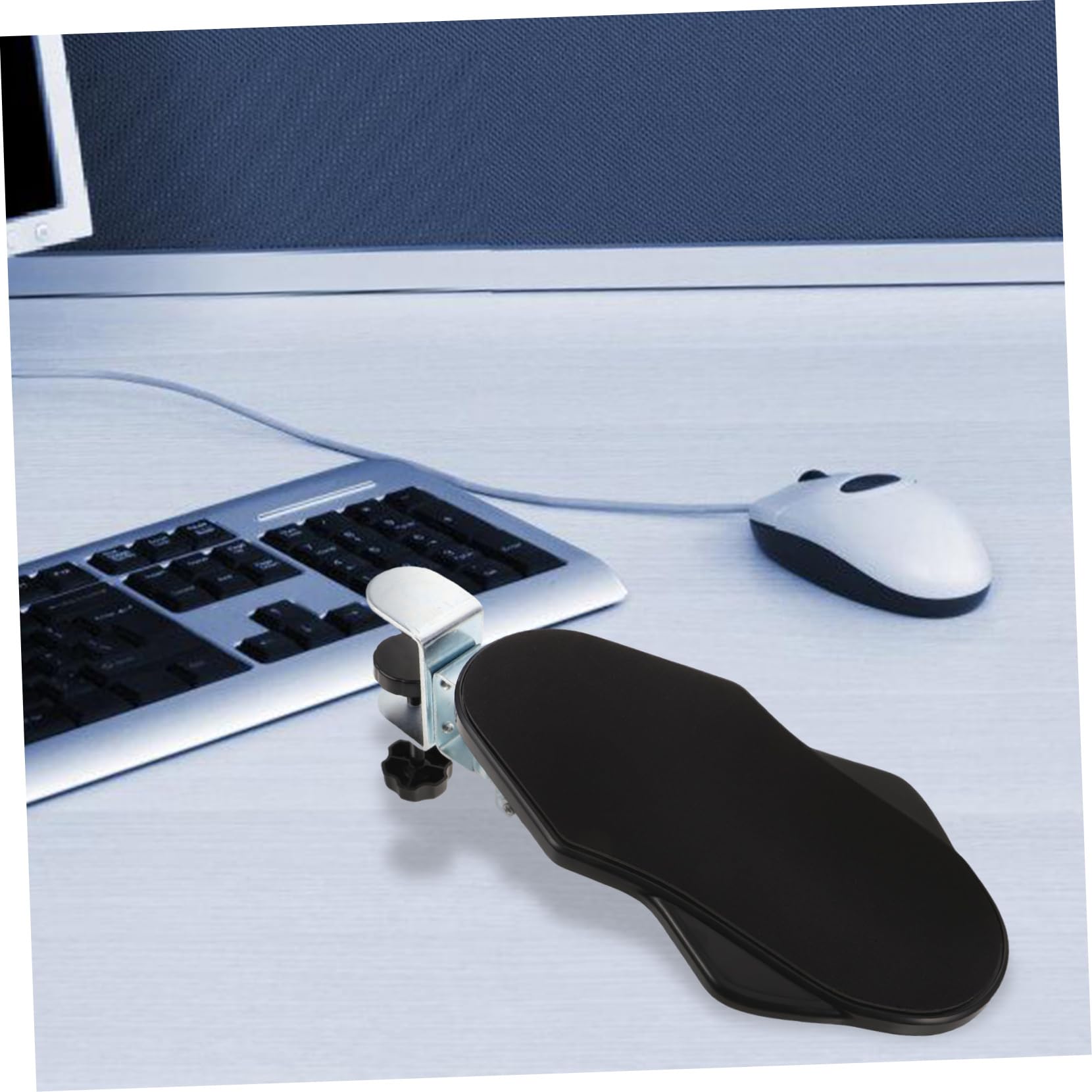 Reposabrazos de Abs y Hierro Plegable Extensor de Escritorio Ergonómico Soporte Cómodo para Oficina y Viaje de Negocios para Uso Prolongado en Computadora