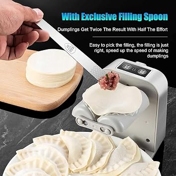 Electric Dumpling Maker, Household Automatic Dumpling Maker Mould, Quick Dumpling Empanadas Pierogi Maker Tools, Kitchen Gadget for Home, Kitchen, Restaurant