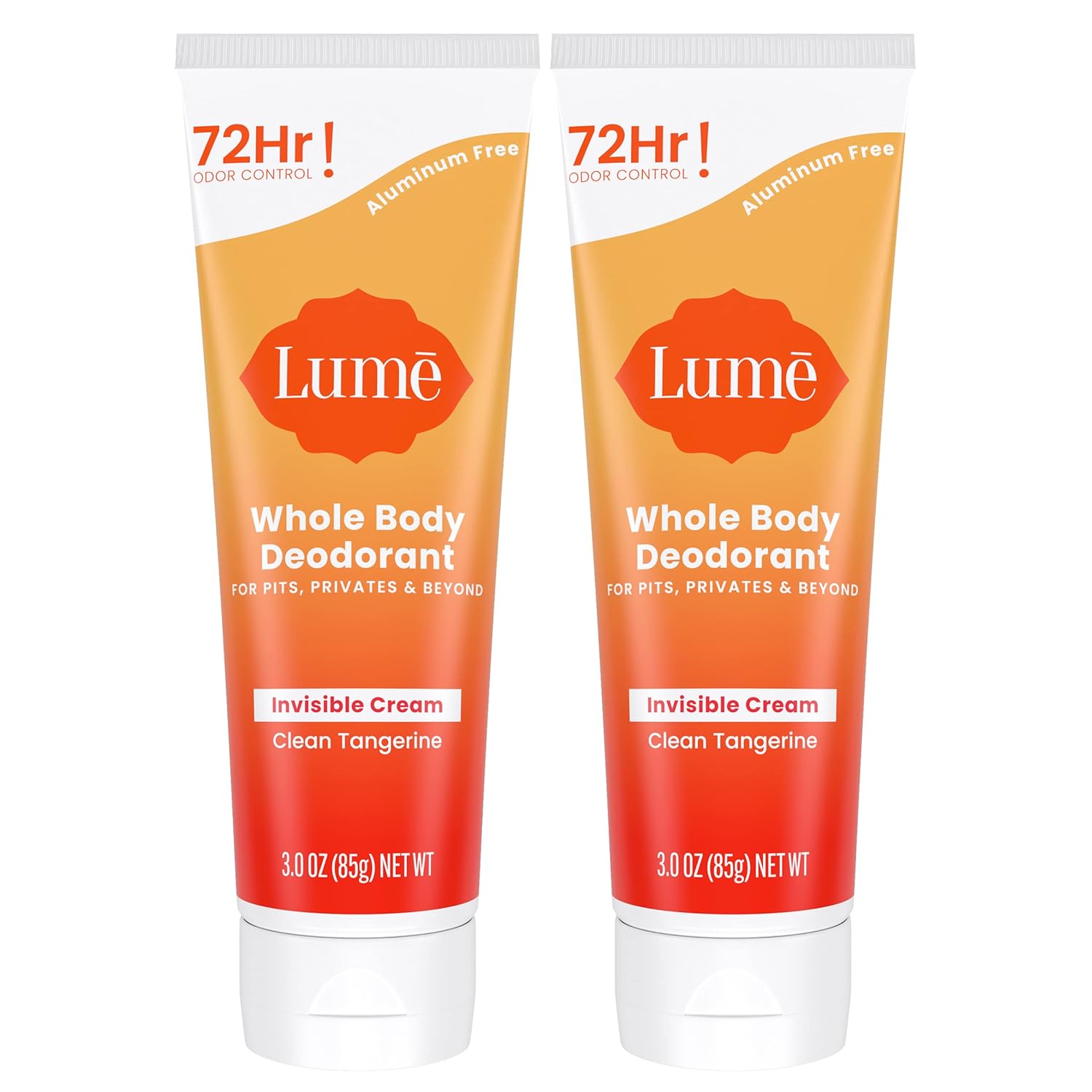 Lume Whole Body Deodorant Invisible Cream Tube 72 Hour