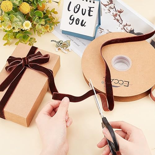 Miniatura 3 de arricraft 15mm 20 yardas Cintas de terciopelo navideñas de 15mm, accesorios de prenda de una cara de color sólido hechos a mano, adornos artesanales