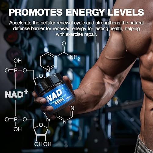 Miniatura 6 de Suplemento NAD+ licotinamida ribosida resveratrol suplemento orgánico puro para un envejecimiento saludable, cerebro, energía celular, 80 cápsulas