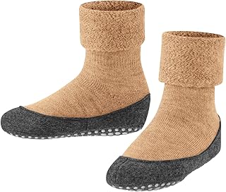 FALKE Unisex Kids Cosyshoe Slipper Socks Anti-Slip Nubs Printed On Felt Sole Improved Grip Thick Comfortable Warm Full Inner Plush Breathable Climate-Regulating Odour-Neutralising Wool 1 Pair