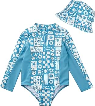 Amazon.com: Volcom Baby Infant Toddler Girls Long Sleeve Swimsuit