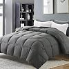MAPLE DOWN Soft Oversized King Size Comforter Duvet Insert-Down Alternative Comforter Quilted with Corner Tabs-Lightweight Fluffy Breathable Machine Washable Dark Gray, 110x98