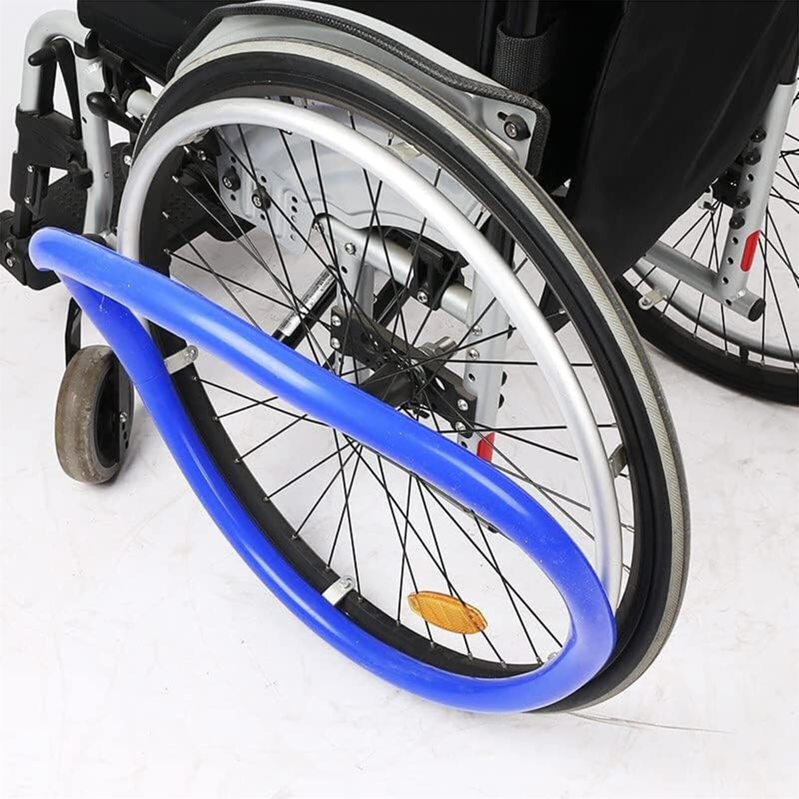 Greifringabdeckungen für Rollstühle, 22/24 Zoll rutschfeste Silikon-Rollstuhl-Greifringabdeckung, Schutzhülle für Rollstuhl-Greifring (Farbe: 003, Größe: 24 Zoll)