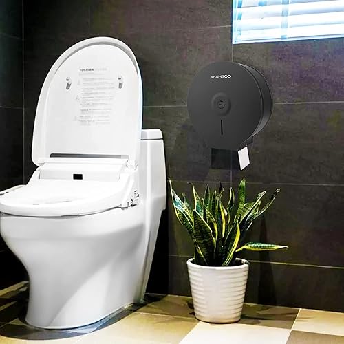 Miniatura 4 de Paquete de dispensador de papel higiénico comercial negro y dispensador de toallas de papel