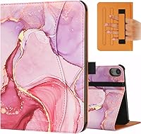 Vista 10 de Funda para iPad mini 7 (A17 Pro) 2024, iPad mini 6 2021, iPad mini 7ª/6ª generación de 8.3 pulgadas, funda de piel sintética de alta calidad